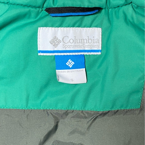 Columbia Omnishield green zip up snow jacket puffer size small - Picture 9 of 9